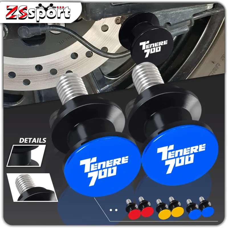 

For YAMAHA Tenere700 2019 2020 2021 2022 2023 Motorcycle Accessories CNC Swingarm Spools Rear Stand Screws Sliders Tenere 700