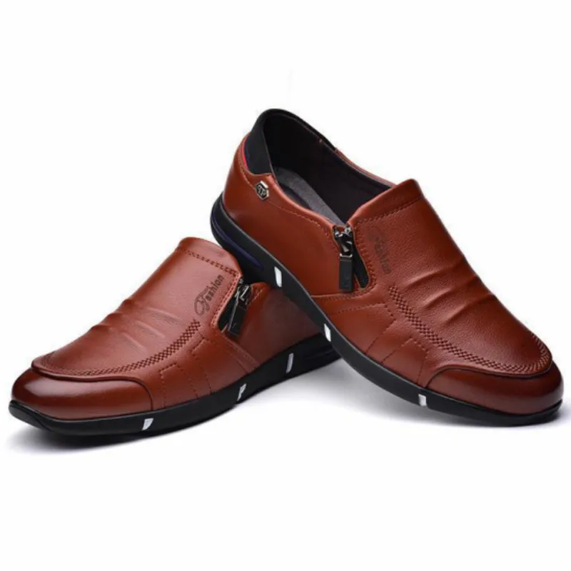 New Black Shoes Men Loafers Breathable Soft Moccasins Man High Quality Casual PU Leather Boat Shoes Men Flats Male Driving Shoes