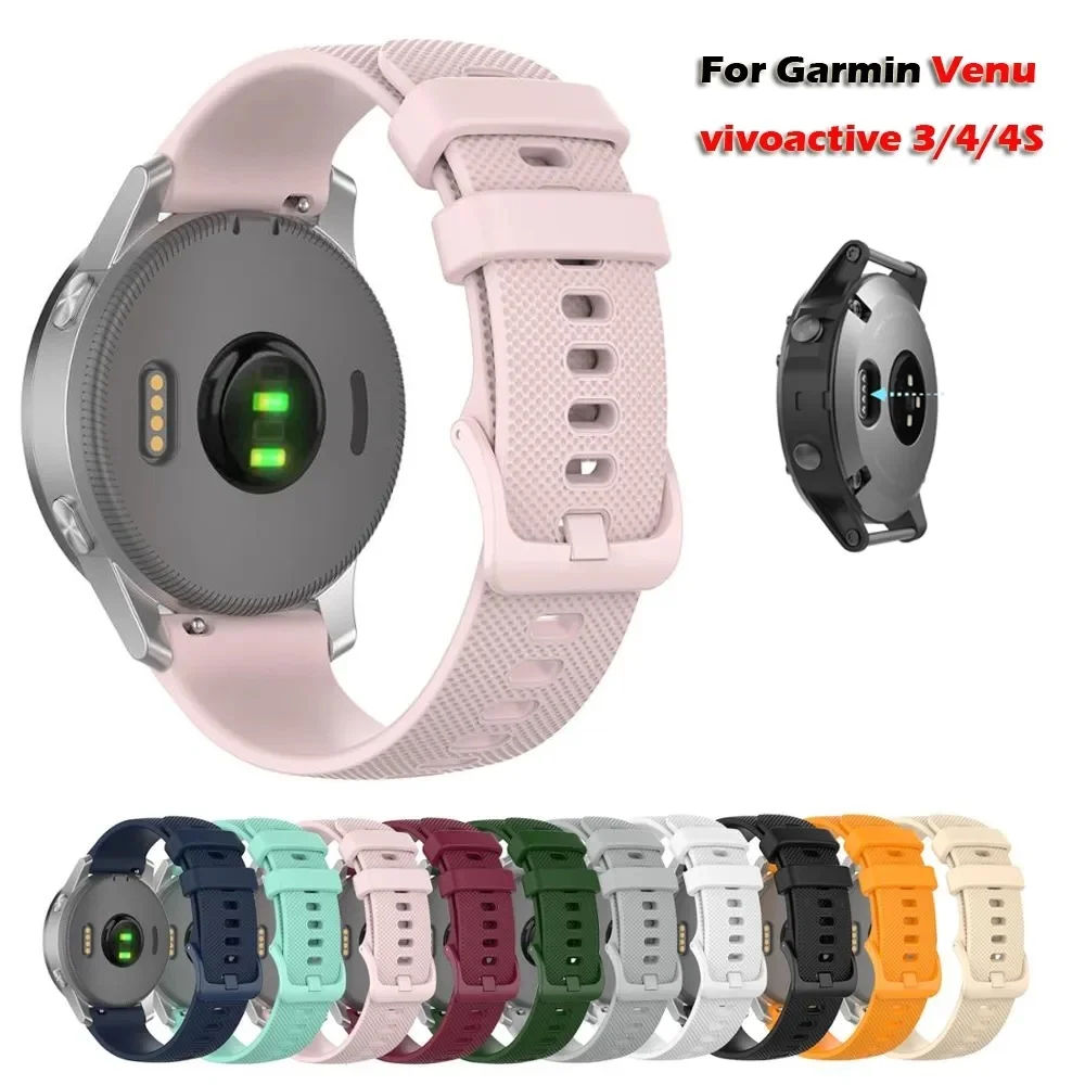 Watch Strap For Garmin Venu Vivoactive 3 Silicone Wristband Strap For