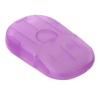 1PCS Bathroom Disposable Soap Paper Travel Portable Outdoor Soap Paper Washing Hand Bath Clean Scented Mini Paper Slice Soap 6