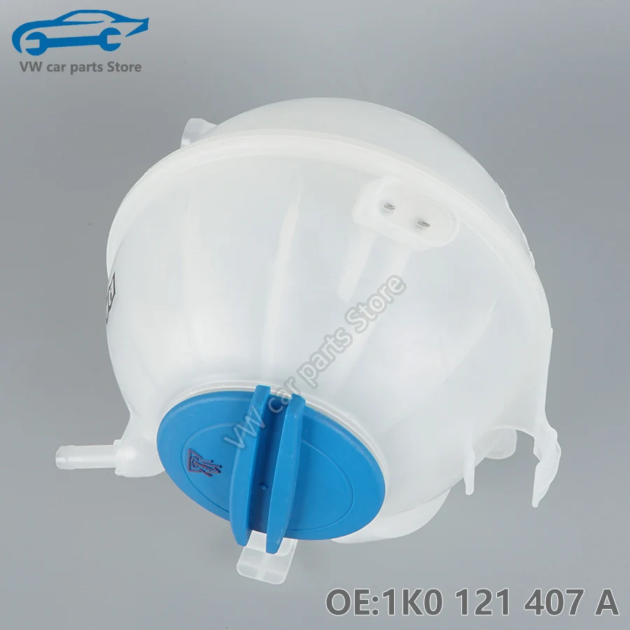 1K0121407A Engine Radiator Coolant Reservoir Tank Bottle And Cap for VW Golf Jetta Tiguan Passat CC Sciricco 1K0 121 407 A