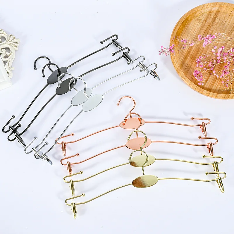 10PC Metal Gold Hanger for Underwear Bra Clothespin Panties Clip