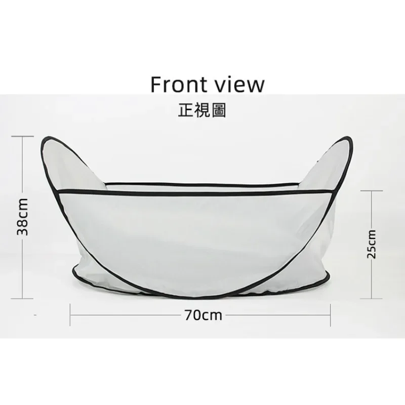 Pet Hair Cutting Cape Comfortable Gray Pet Shearing Apron Dog Shaving Bib Supplies Folding Hair Grooming Tool For Kittens