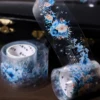 200cm/Roll Piano Flower Theme PET Tape, For Notebook Masking Tapes Decorative items，Student Stationery Scrapbooking Stickers 3