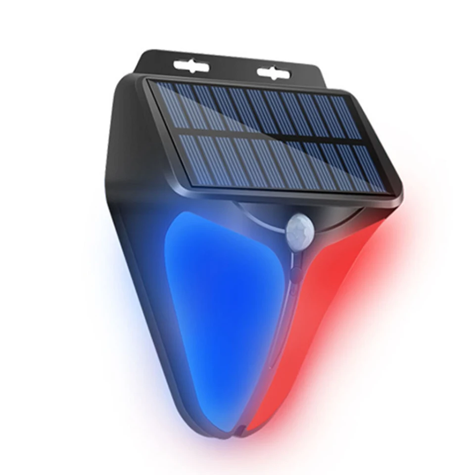 Solar Motion Sensor Anti Theft Alarm Light
