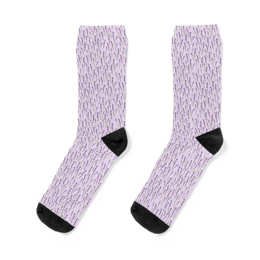 

above the lavenders pattern Socks warm winter hockey Men's Socks Women's