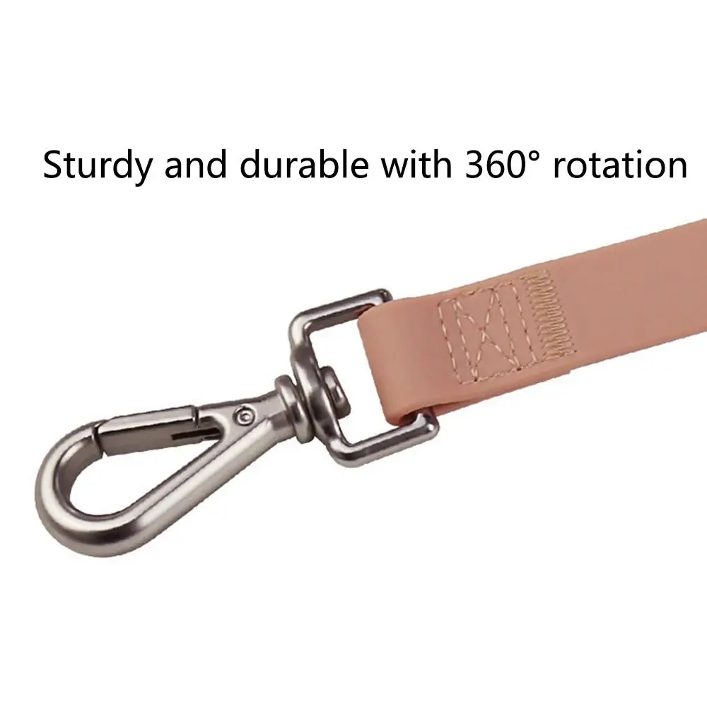Adjustable Dog Collar Leash Set Waterproof Washable PVC Pet Collars Combo Dirt Resistant Quick Release Buckle Soft Dog Leashes