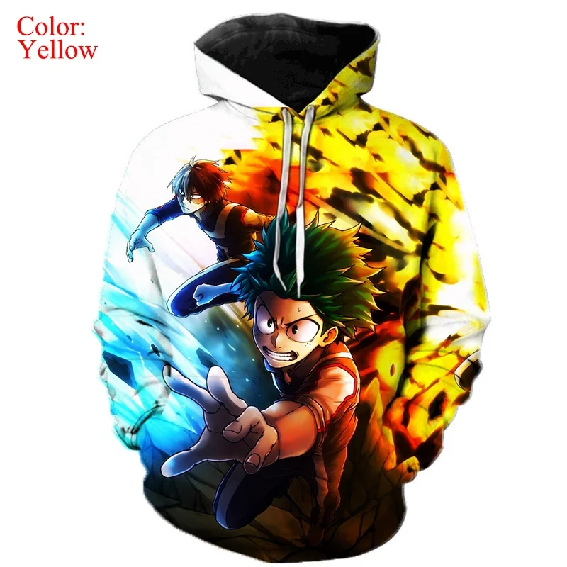 

Anime My Hero Academia 3D Print Hoodie Men's and Women's Fashion Hoodie My Hero Academia Print Hooded Sweatshirt