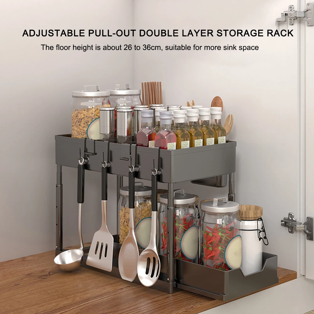 Dropship 2 Layers Under Sink Organizers And Storage Bathroom