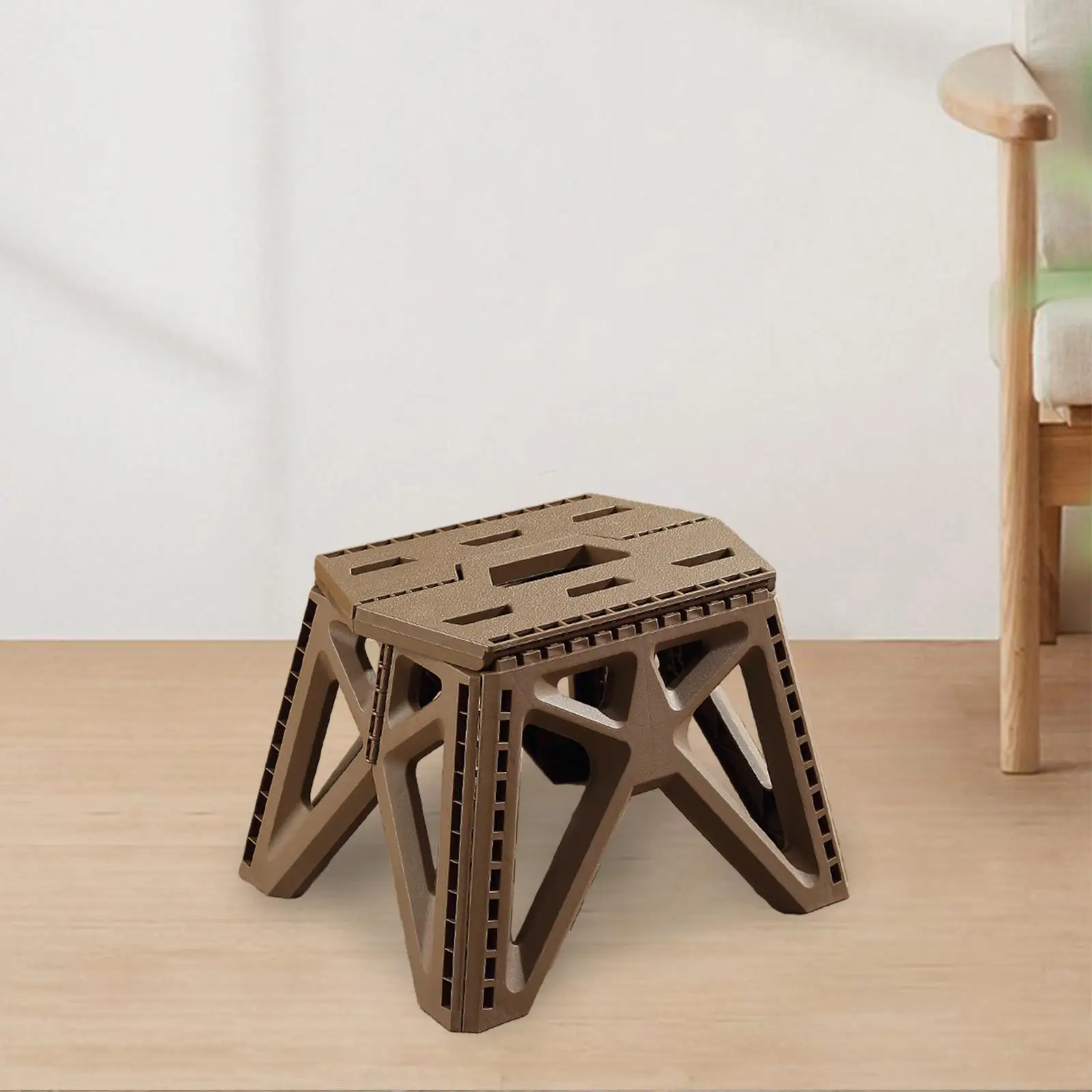 Folding Camping Stool Chair Outside Lightweight Ultralight Foldable Stool Camp Stool for Picnic Backpacking Patio Hiking BBQ