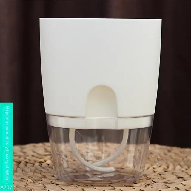 Hidroponikus Virágcserép -Víztartály Automatikus Öntözés Növényi Edény Otthoni Vízelszívási Kreatív Iroda