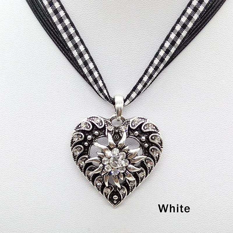 Set Joyas Dirndl Oktoberfest Strass Gargantilla Bávara Negra Con Flor De Edelweiss Para Traje Ti | Envío Gratis Set Collar Pendientes Edelweiss
