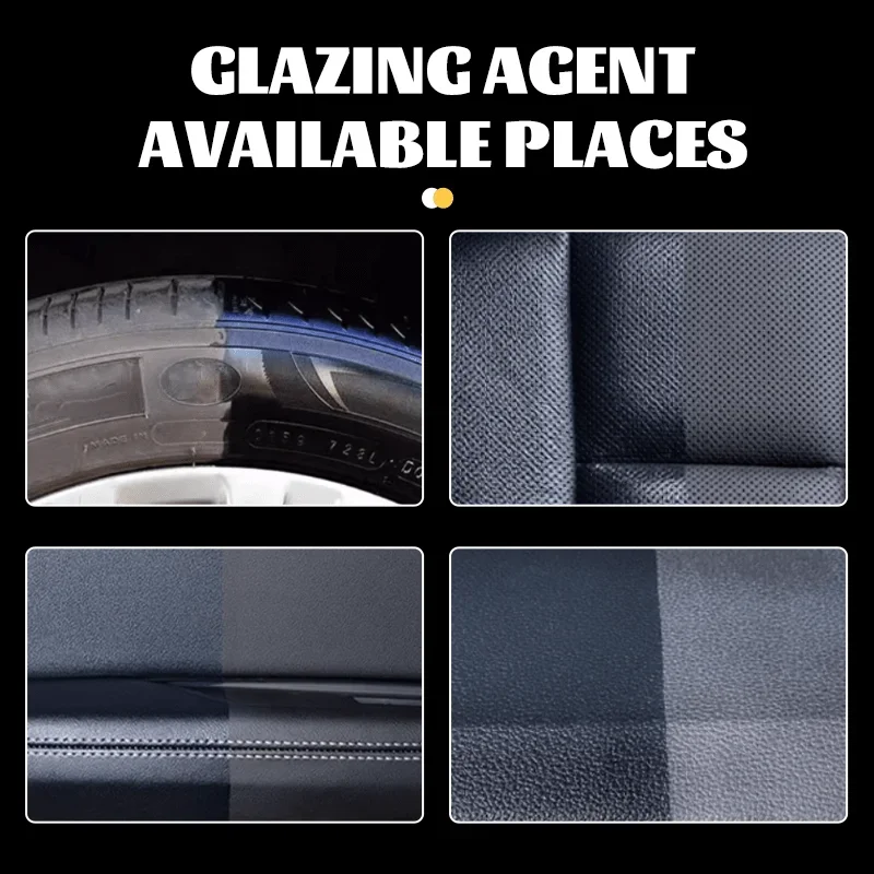 Car Tire Polish Wax – Plastic Part Enhancer, Durable Maintenance Coating, Restores Tire Luster, Car Interior Refurbishment BEST SELLERS