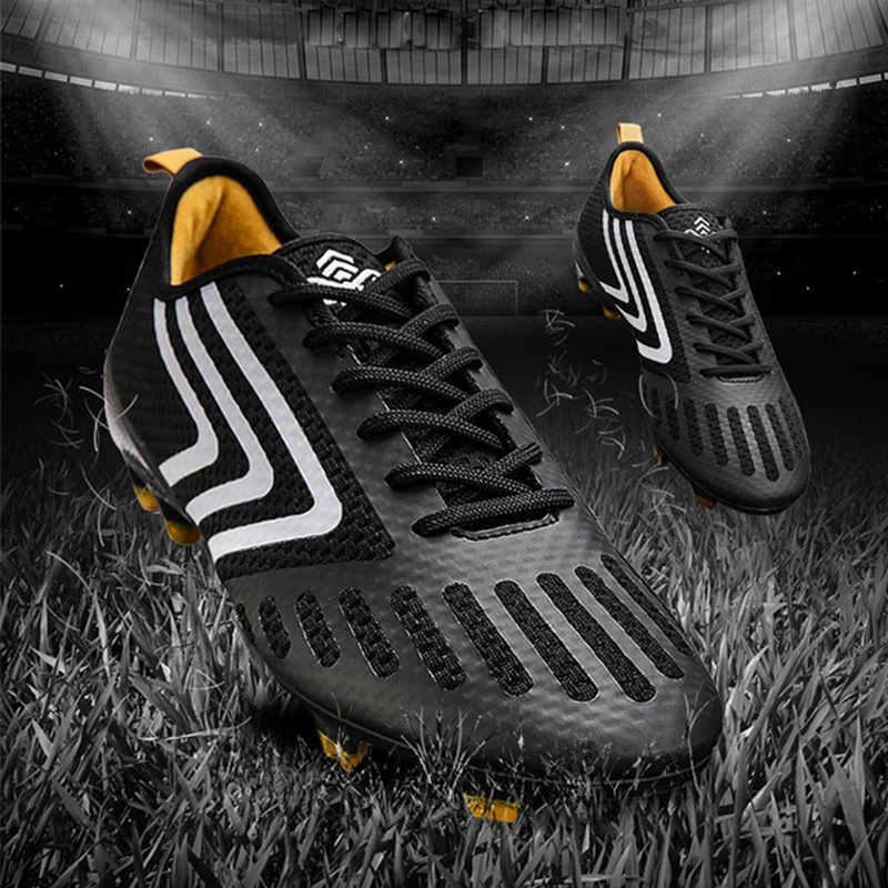 Long Spikes Plus Size 35-45 Soccer Shoes For Men Kids Outdoor