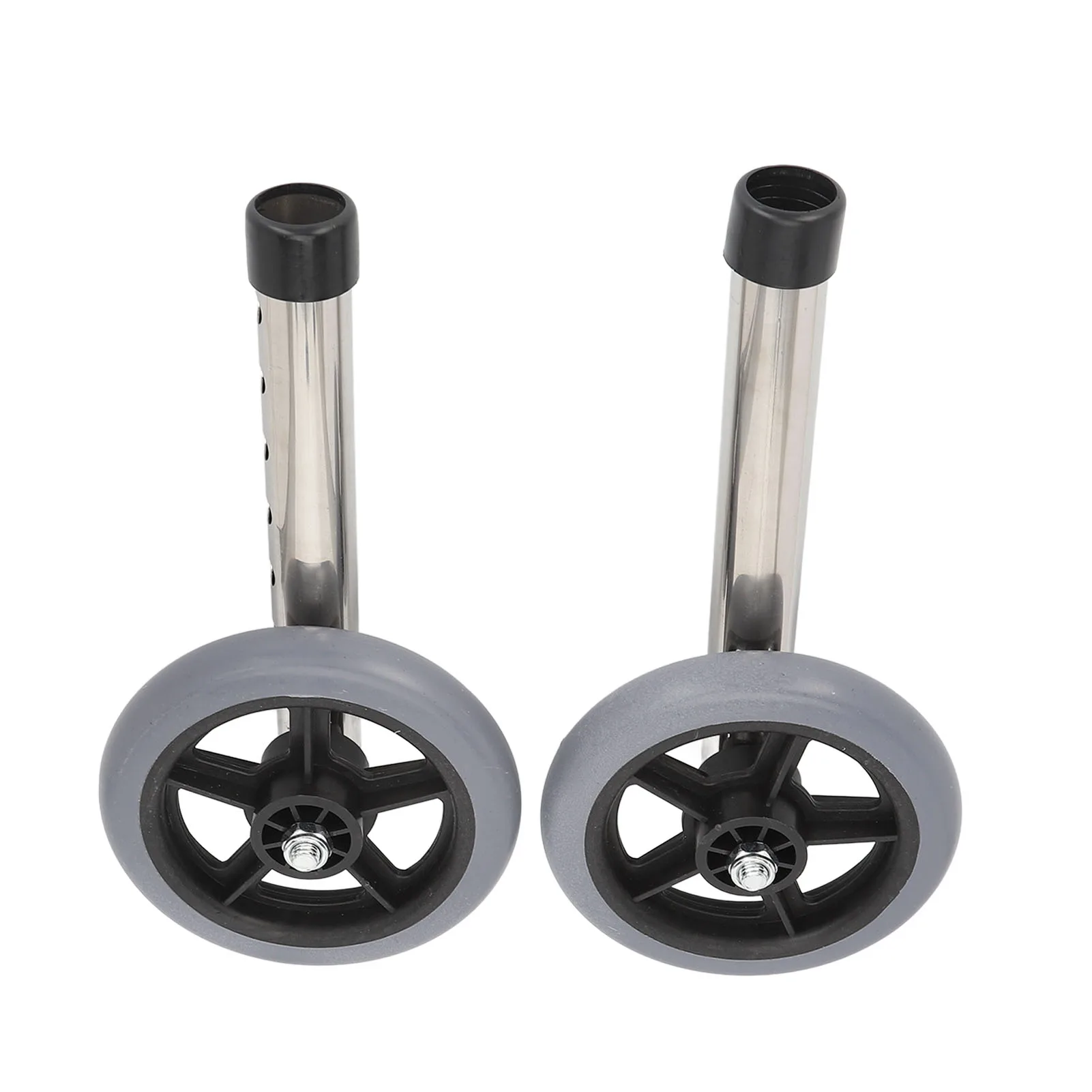 Wheel Replacement 2pcs Walker Wheels Universal Walker Wheels Replacement 6 Adjustable Height Rollator Accessories for Seniors
