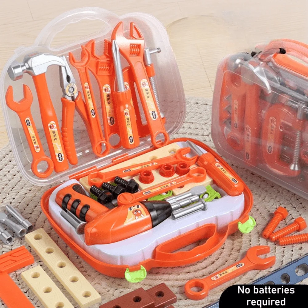 어린이용 공구 상자 수리 조립 및 분해 도구 드라이버 역할 놀이 장난감, 크리스마스 및 할로윈 선물