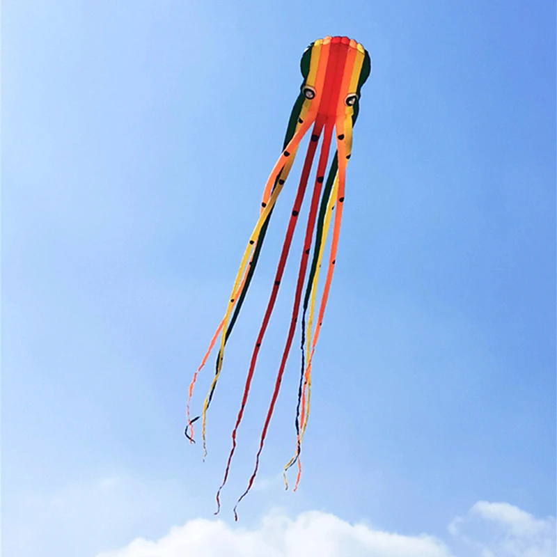 Free Shipping 15m octopus kites flying giant kites for adults kites reel stingray kite inflatable games kite professional jouer 6