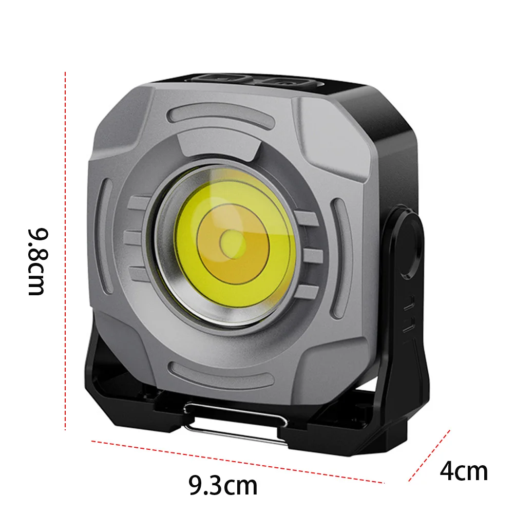 COB LED 검사 손전등 전원 디스플레이 자동 수리 작업 조명 2400LM 야외 캠핑 하이킹을 위한 휴대용 캠핑 랜턴