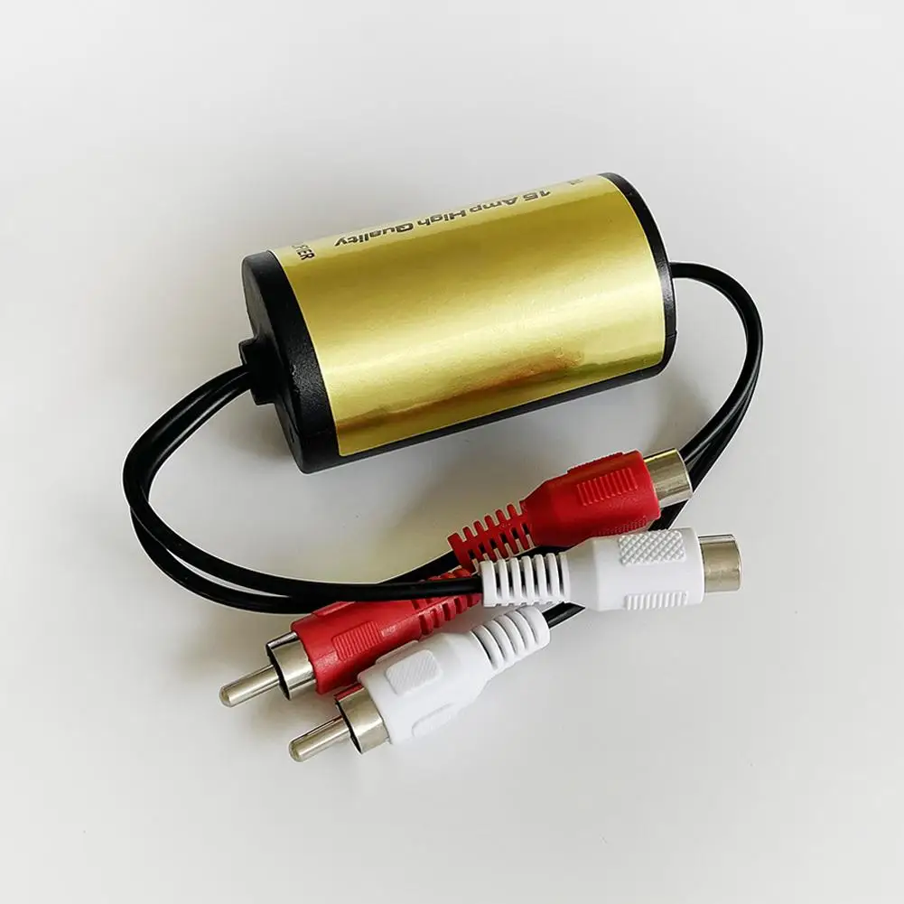 RCA audio noise filter suppressor ground loop isolator for car and home stereo car accessories