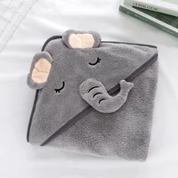 Serviette de bain pour tout-petits, peignoir pour bébé, couvertures pour garçons et filles, emmailloter avec capuche, lieux de dessin animé, sourire, literie pour enfants nouveau-nés 5