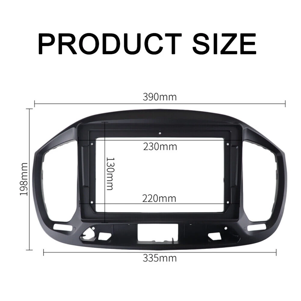 자동차 라디오 설치 DVD GPS Mp5 플라스틱 근막 패널 프레임, 피아트 우노 2015 대시 마운트 키트용, 2 딘, 9 인치