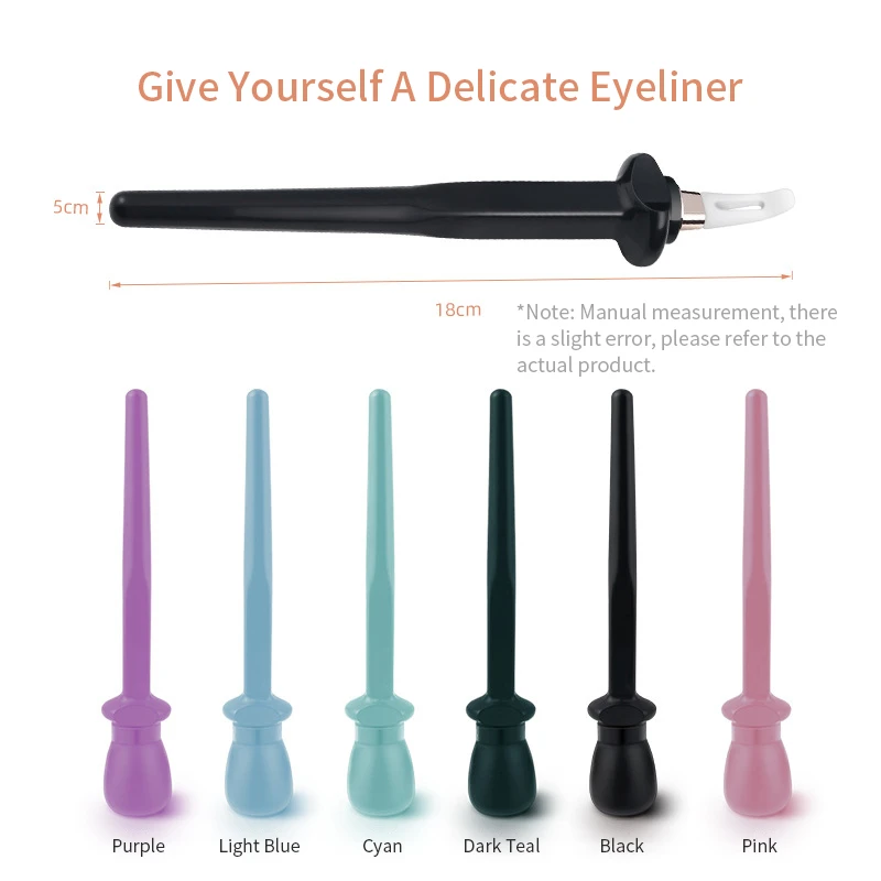1PC Eyeliner Guide Tools Easy No Skip Eyeliner Gel Reusable Silicone Eyeliner Brush Eyeliner For