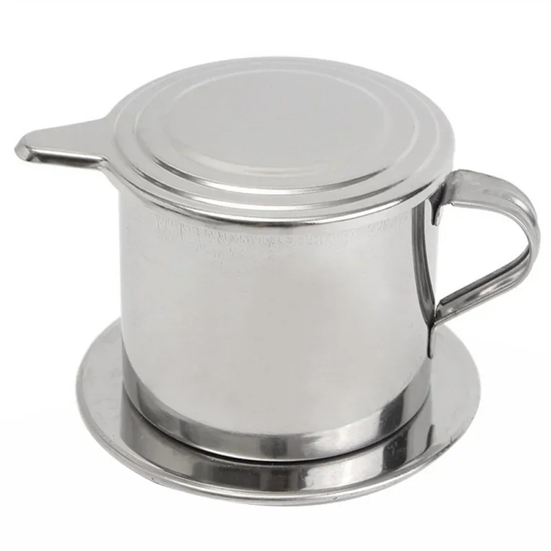 Stainless Steel Coffee Filter Infuse Cup Vietnamese Coffee Dripper Maker Pot Portable Coffee Drip Strainer Home Kitchen Tools