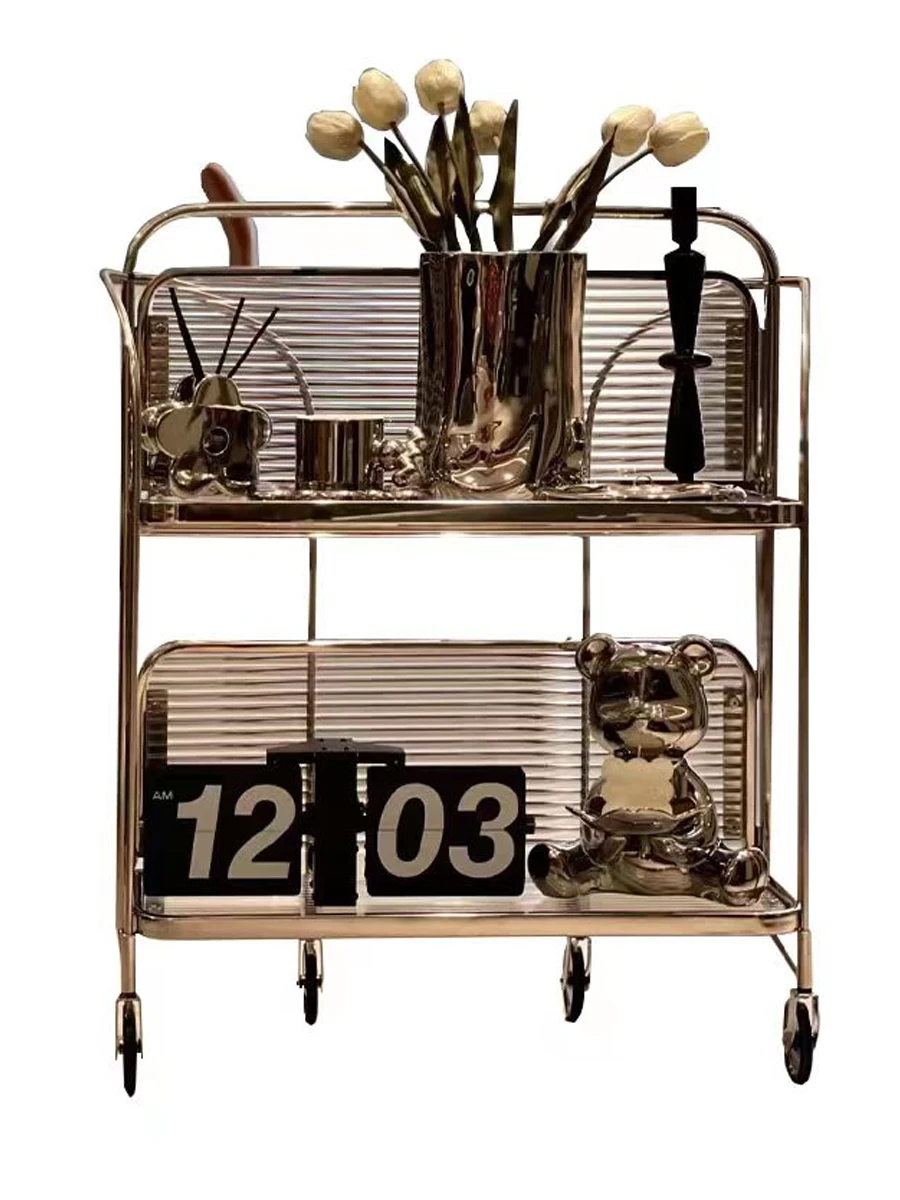 

Стеклянная тележка Changhong, складная средневековая Мобильная стойка для хранения