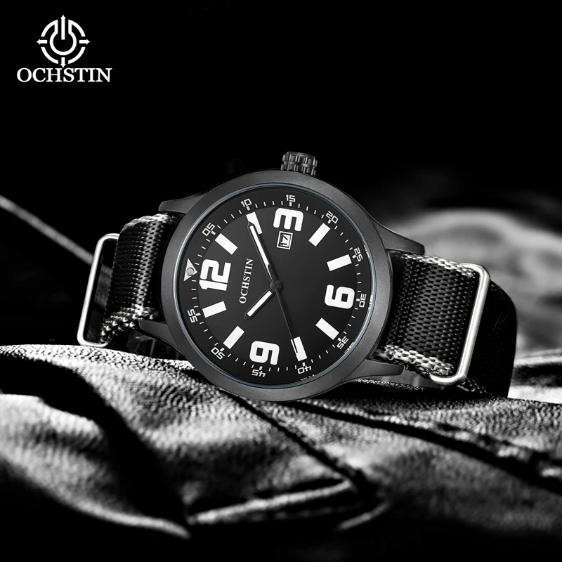 Hot OCHSTIN 2024 Trendy Multifunction Automatic Quartz Movement Waterproof Watch Men's Quartz Watch