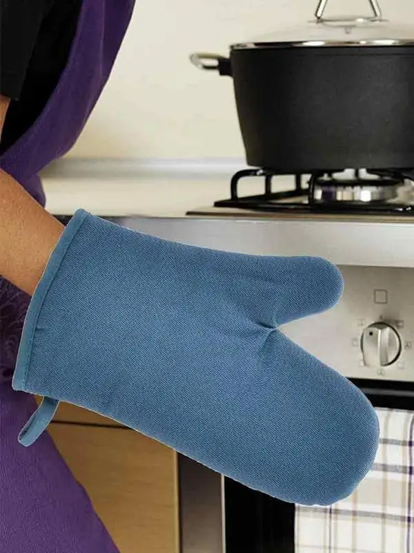 Kitchen Oven Mitts Baking Anti-Hot Gloves High Temperature Resistance Oven Microwave Insulation Baking Mitten Bakeware Tools