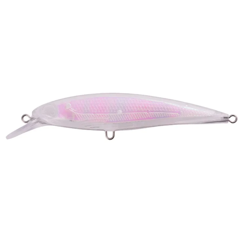 5PCS 종류의 빈 크랭크베이트 Vib Minnow wobbler 도색되지 않은 하드 미끼 낚시 미끼 바디 태클 하드 낚시 미끼