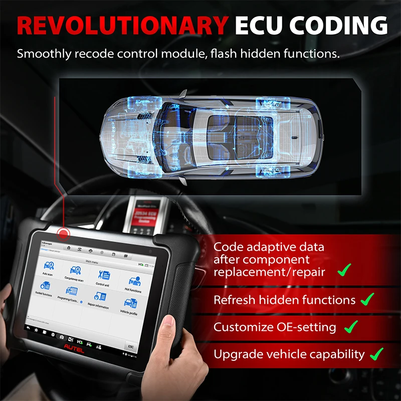 Autel MaxiSys Elite II Pro Scanner New Diagnostic Tools J2534 Reprogramming Tool ECU Coding Auto Scanner