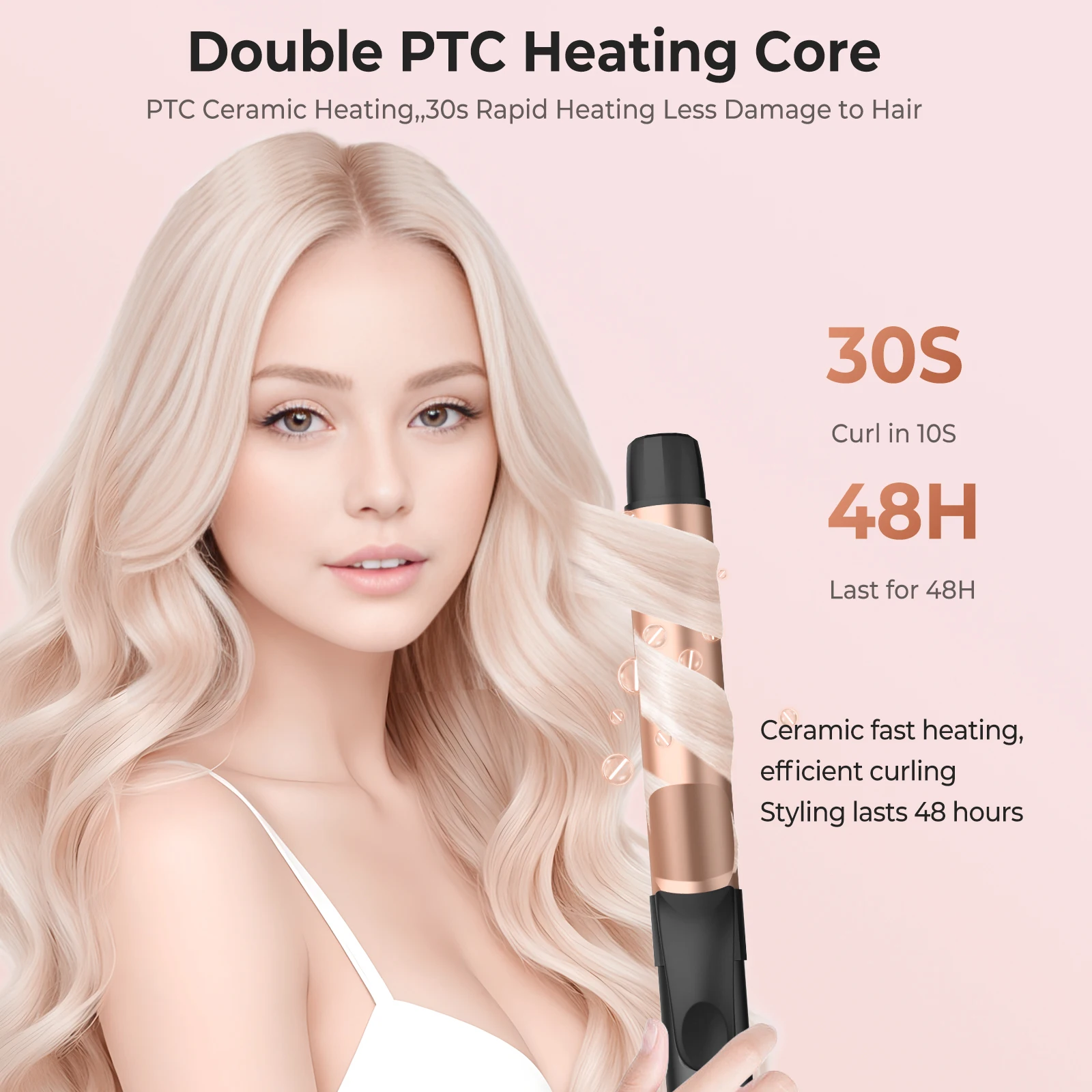 Electric Professional Ceramic Hair Curler Curling Iron Roller Curls Wand Waver Fashion Styling Tools