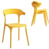 Modern Stackable Dining Chair Set, No Assembly, Plastic Chair, Patio Chair, Suitable for Indoor and Outdoor Cafes and Restaurant 1