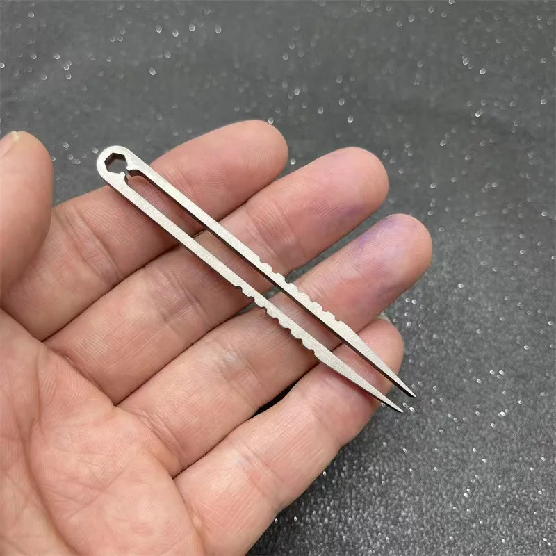 Titanium Multipurpose EDC Pocket Tool - Clip Tweezers in 6 Colors for Outdoor and Professional Use