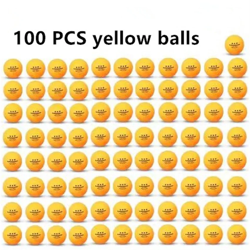 100 yellow balls