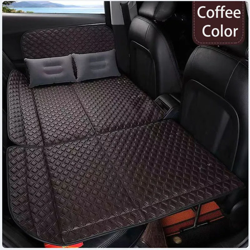Vehicle Back Seat Sleeping Mattress With Bracket Universal Car Travel Bed Foldable Anti-collision Design Multiple Scenario Usage