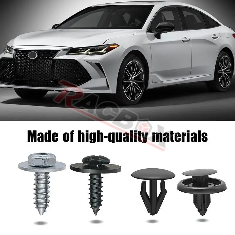 50Pcs Fastener Screw Rivet For Toyota Lexus Engine Cover Underbody Mudguard