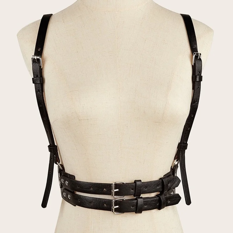 Punk Style Strap Belt Female European and American Street with Dress JK Shirt Suspender Girdle Decoration Tide Belt for Men