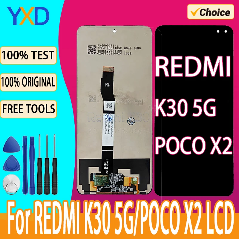 LCD Display Screen Smart Phone Screen Replacement LCD Display For XIAOMI REDMI K30 5G LCD Display Touch Screen Digitizer Assembly For REDMI K30 5G Screen Replacement