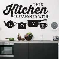 Kitchen Wall Stickers THIS KITCHEN IS SEASONED WITH LOVE Quotes 1