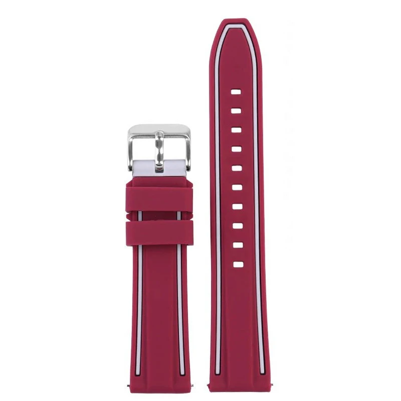 Dual-Tone Silicone Sport Strap with Quick Release 20mm