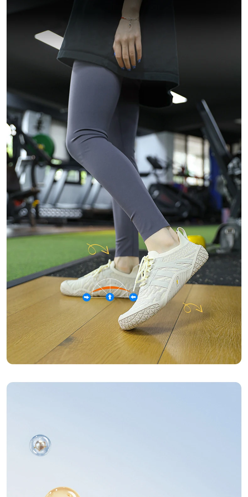GallonShark Wide Toe Box Barefoot Shoes, Breathable Knit Non-Slip Sneakers For Powerlifting & Gym Workouts_desvips.com