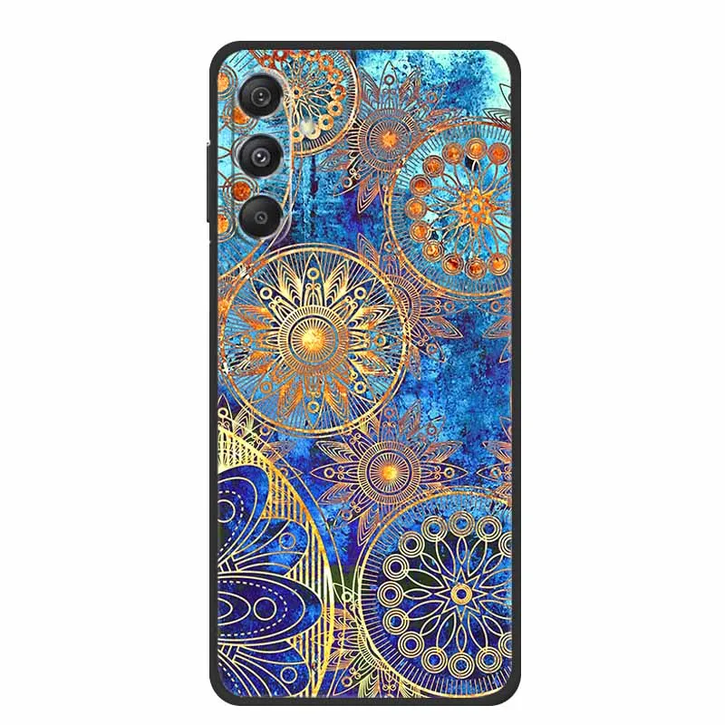 Black Silicone Soft Back Phone Case Cover with Lion, Wolf, and Tiger Design