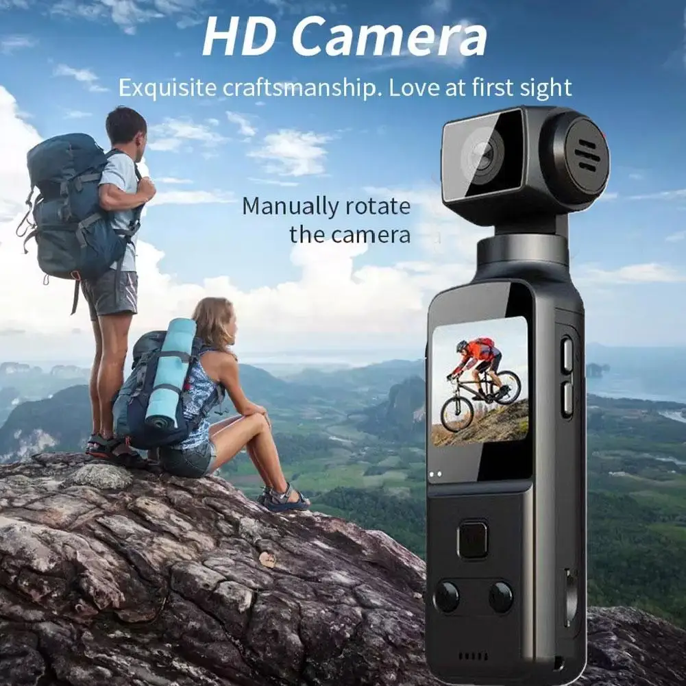 64G For K1 4K Cheap Sports Pocket Camera 270 &deg; Rotating Handheld Camera Outdoor Sports New