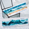 40mm*2m Ocean Wave Theme PET Tape INS Masking Adhesive Creative Decor Scrapbook supplies DIY Planner office stationery Stickers 4