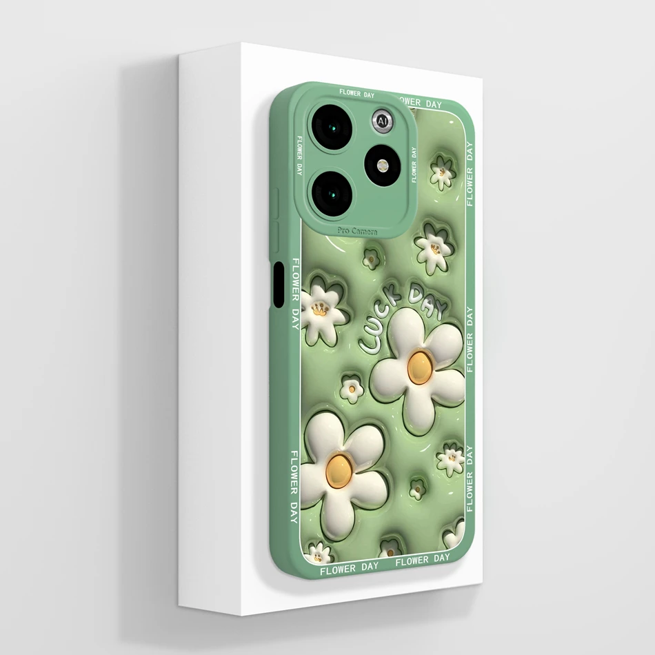Oil Painting Full Protection Soft Phone Case - Liquid Silicone Back Cover