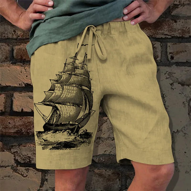 Fun animal dinosaur beach shorts, men's 3D printed surfboard shorts, summer swimsuit, swimming pants, cool ice shorts 2