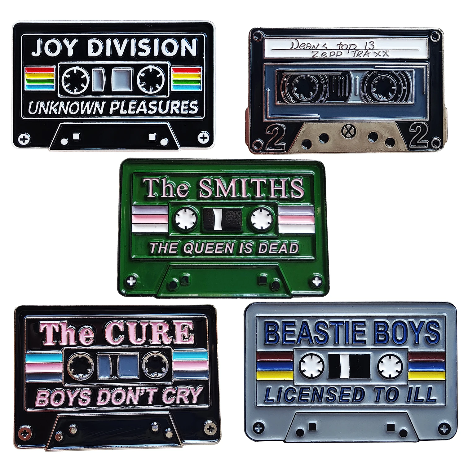 Banda de rock de los años 80, cinta mixta, cinta de casete, Pin