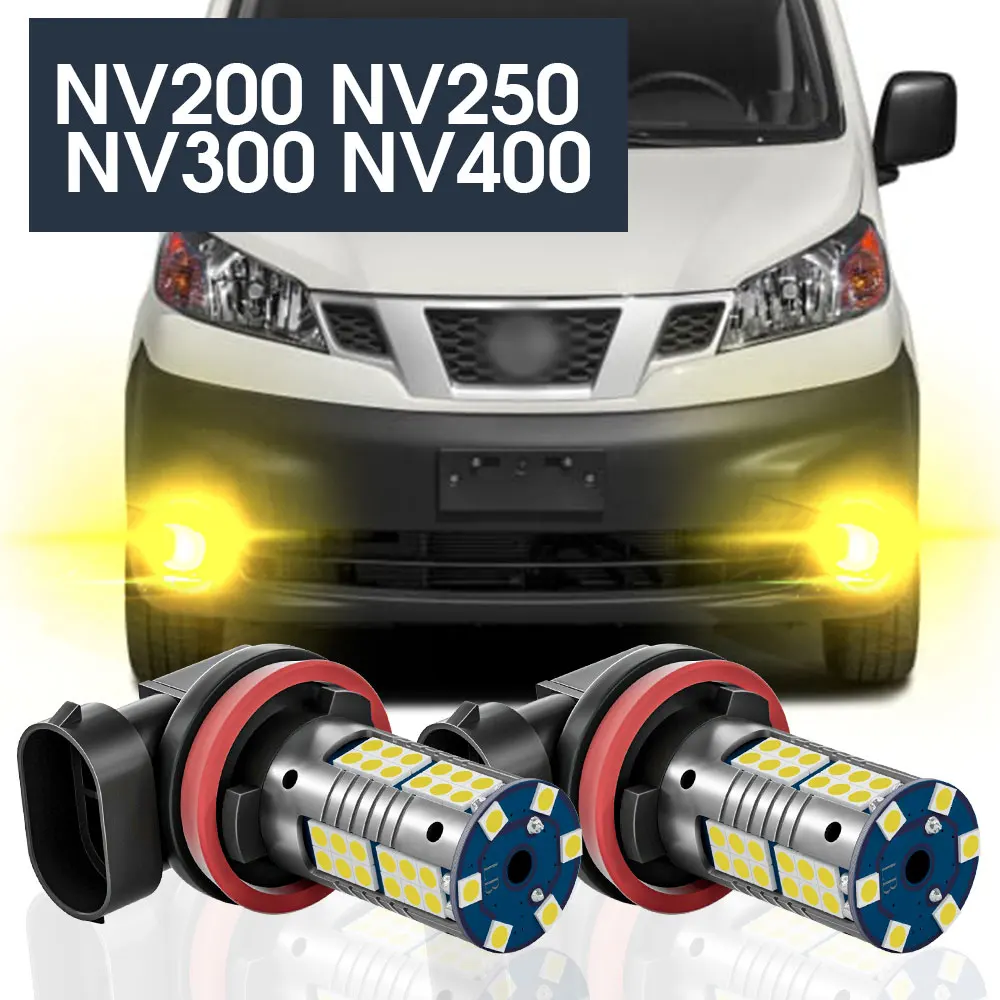 

2pcs LED Fog Light Lamp Blub Canbus Accessories For Nissan NV200 NV250 NV300 NV400 2010 2011 2012 2014 2015 2016 2017 2018 2019